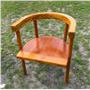 Image 17 : ANTIQUE PETITE FRENCH-STYLE ARMCHAIR AND VINTAGE DANISH PINE ARMCHAIR