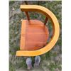 Image 19 : ANTIQUE PETITE FRENCH-STYLE ARMCHAIR AND VINTAGE DANISH PINE ARMCHAIR