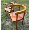 Image 5 : ANTIQUE PETITE FRENCH-STYLE ARMCHAIR AND VINTAGE DANISH PINE ARMCHAIR