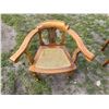 Image 7 : ANTIQUE PETITE FRENCH-STYLE ARMCHAIR AND VINTAGE DANISH PINE ARMCHAIR