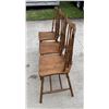 Image 4 : VINTAGE HEYWOOD WAKEFIELD MAPLE WOOD DINING CHAIRS, LOT OF 3