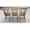 Image 7 : VINTAGE HEYWOOD WAKEFIELD MAPLE WOOD DINING CHAIRS, LOT OF 3