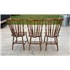 Image 8 : VINTAGE HEYWOOD WAKEFIELD MAPLE WOOD DINING CHAIRS, LOT OF 3