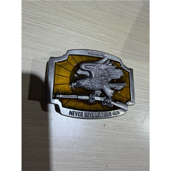 Belt, buckle freedom never give up your gun