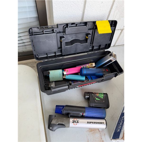 Lighters and vape related items.