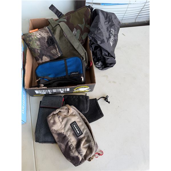 Sorted bags and fanny pack