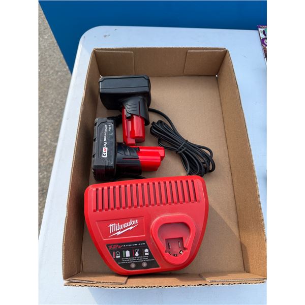 Milwaukee charger and batteries untested