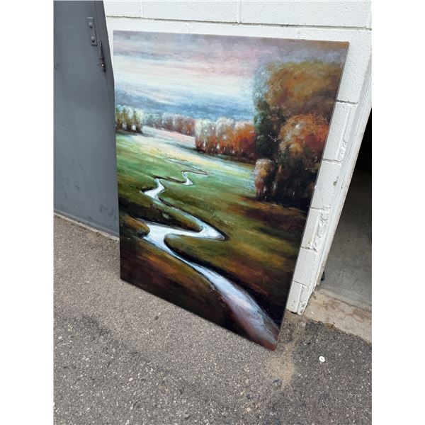Canvas artwork 36 inches by 48 inches