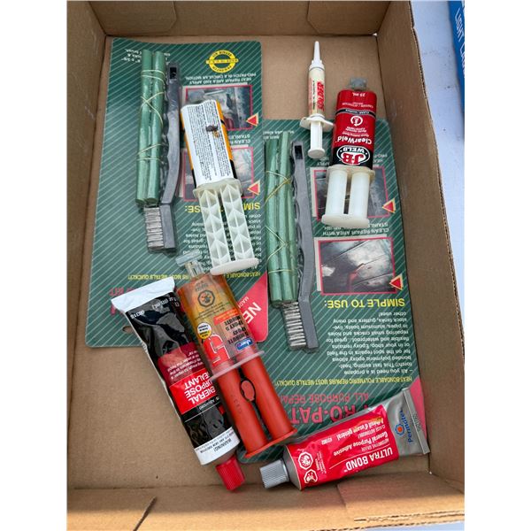 JB weld clear, weld and other items