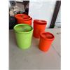 Image 1 : Tupperware canisters