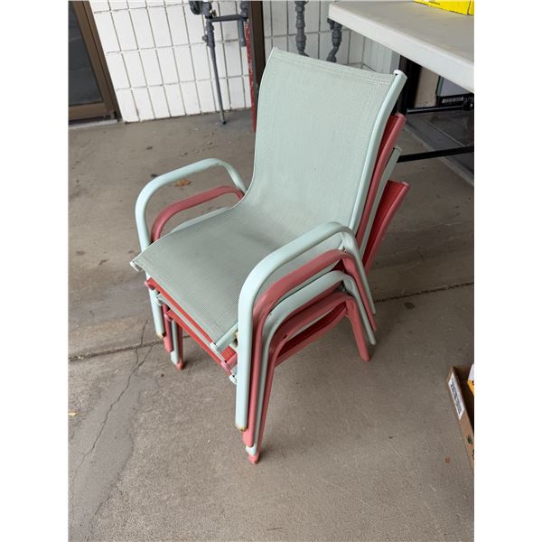 Children stacking chairs