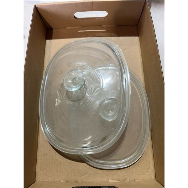 Baking pan glass lids