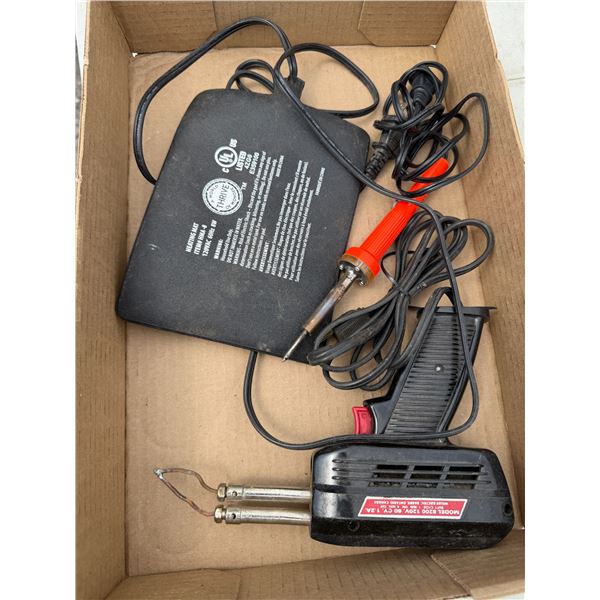 Solder, gun and heating mat