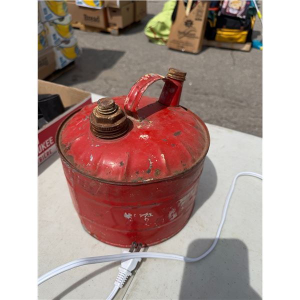 Vintage gas can