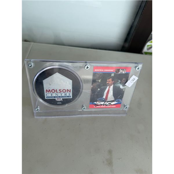 Montréal Canadiens Pro, National Hockey League Coach card signed