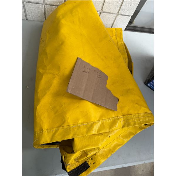 Rubber/plastic tarp 7' x 3'