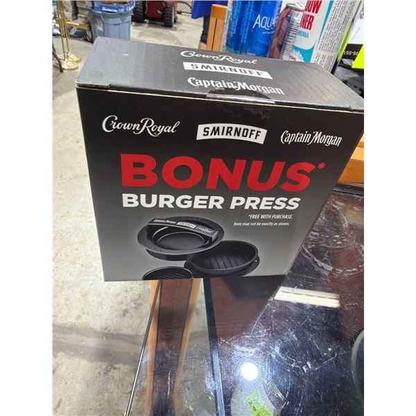 Burger press