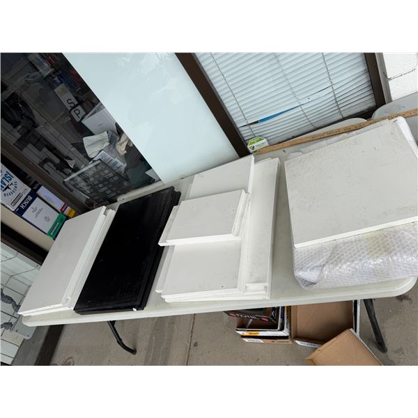 cabinet doors or shelves