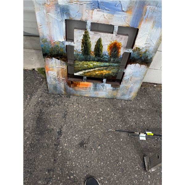 Canvas artwork 31 1/2x31.5