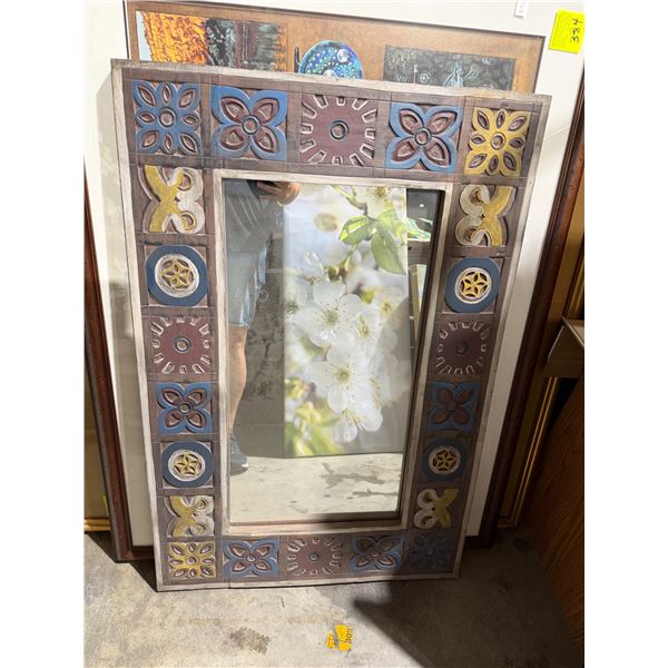 Patchwork mirror 25" x 37 1/2"