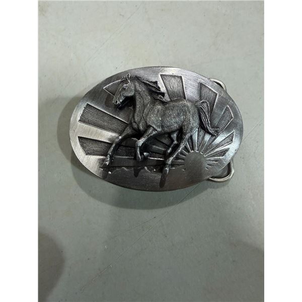 Horse belt buckle