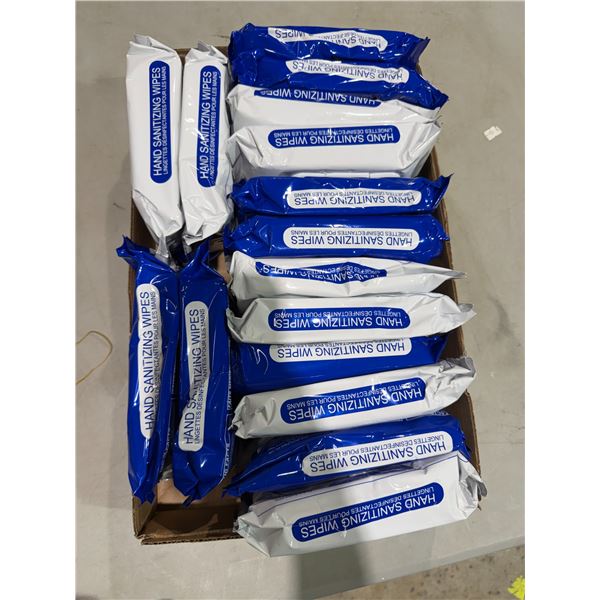 Hand sanitizing wipes