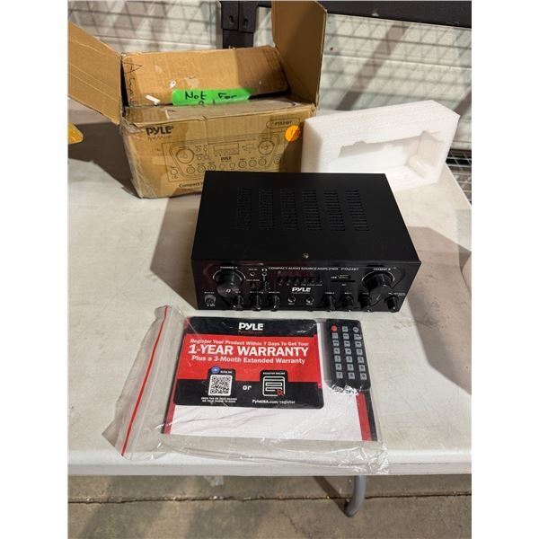 PYLE compact wireless BT home audio amplifier