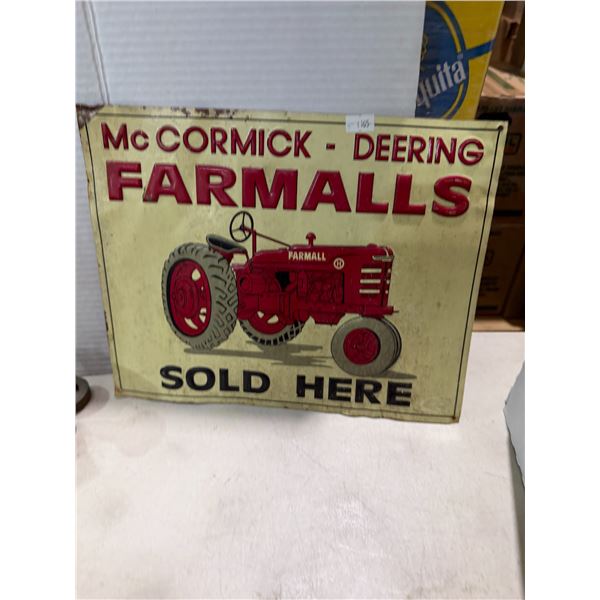 Vintage FARMALLS tin sign