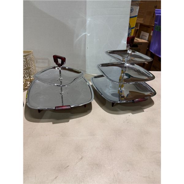 Tierd serving trays
