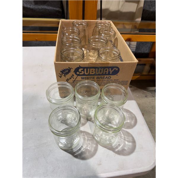 Assorted canning jars