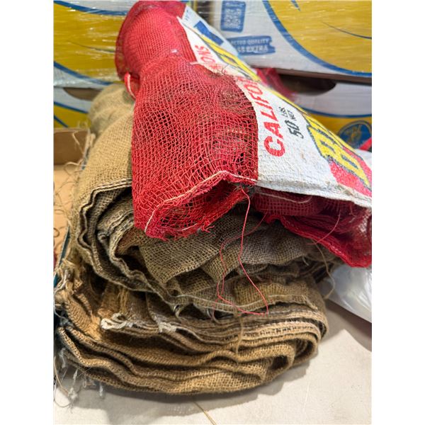 Burlap bags