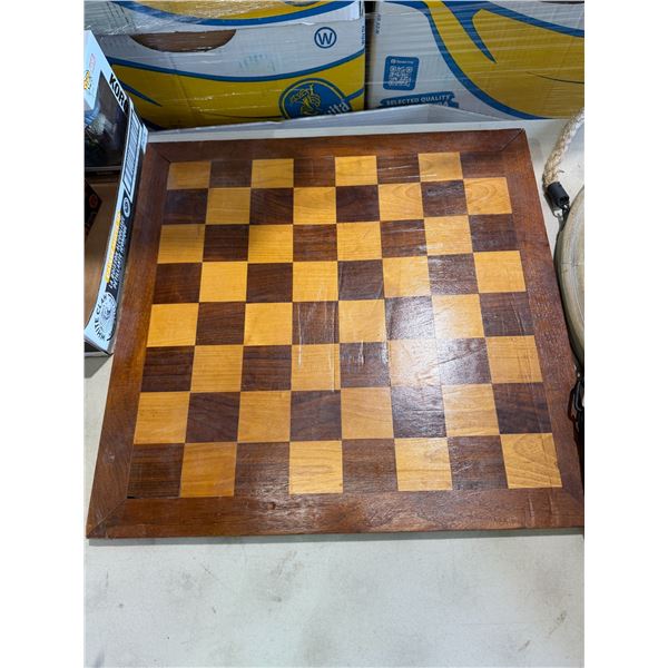 Wooden chess or checkerboard 20 1/2" x 20 1/2"