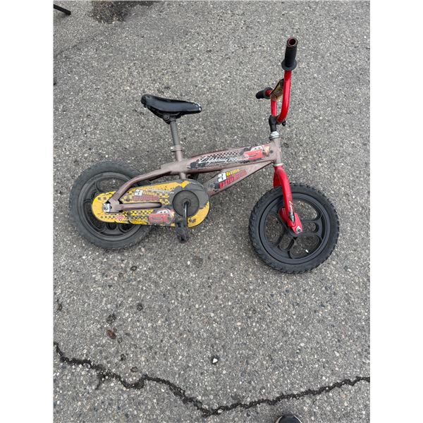 Child's bike lightning, McQueen