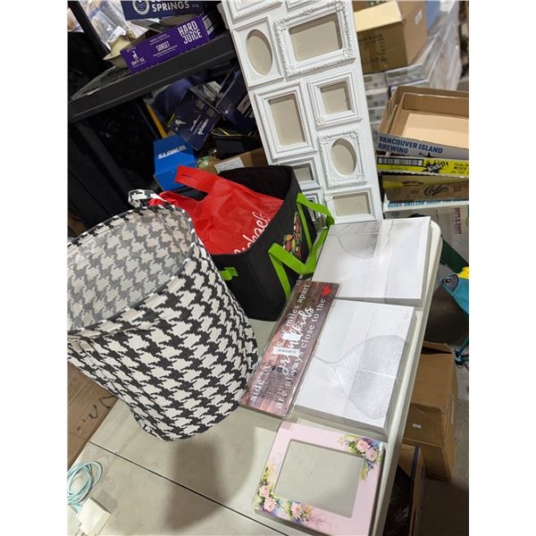 Laundry basket frames, home decor