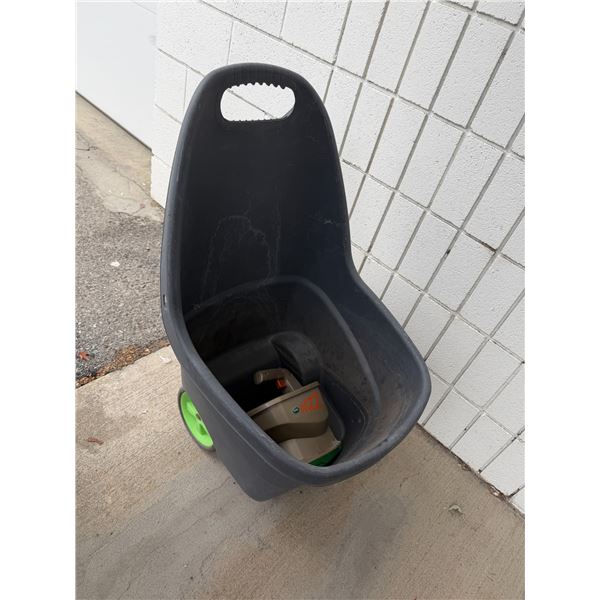 Gardening cart and spreader