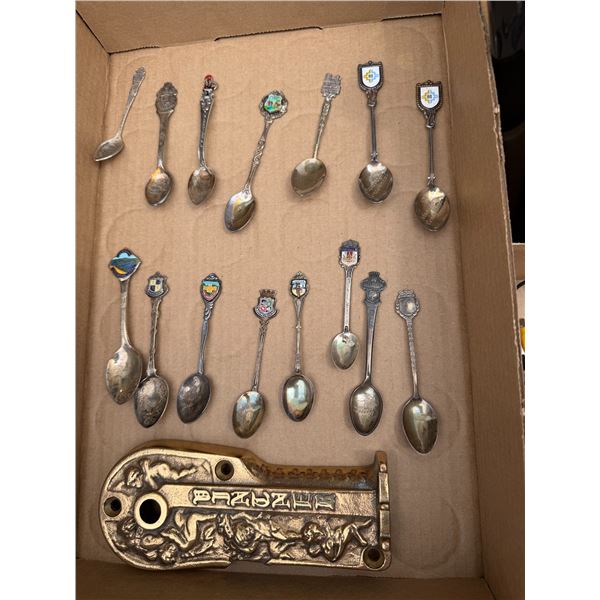Collectible spoons and door banger missing parts