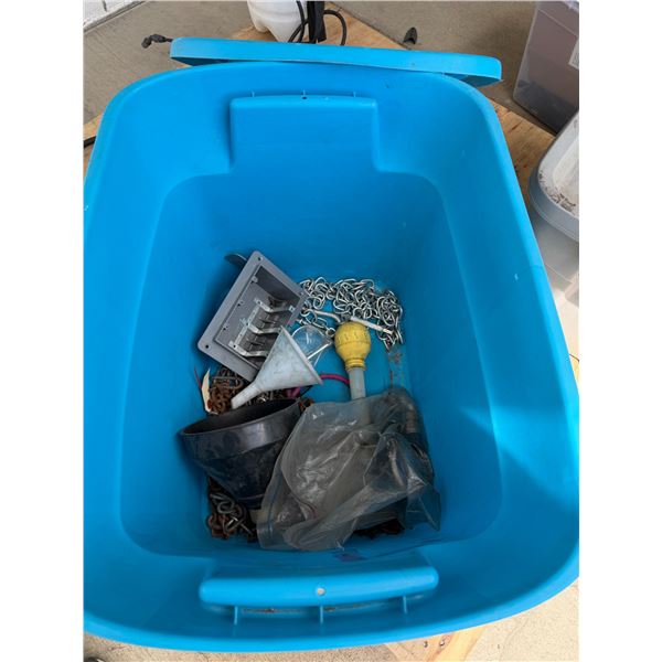 Bin and contents