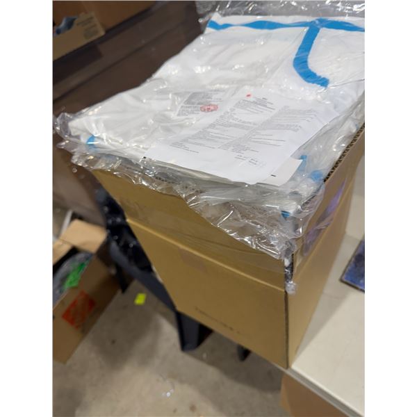 Case of coverall protective clothing