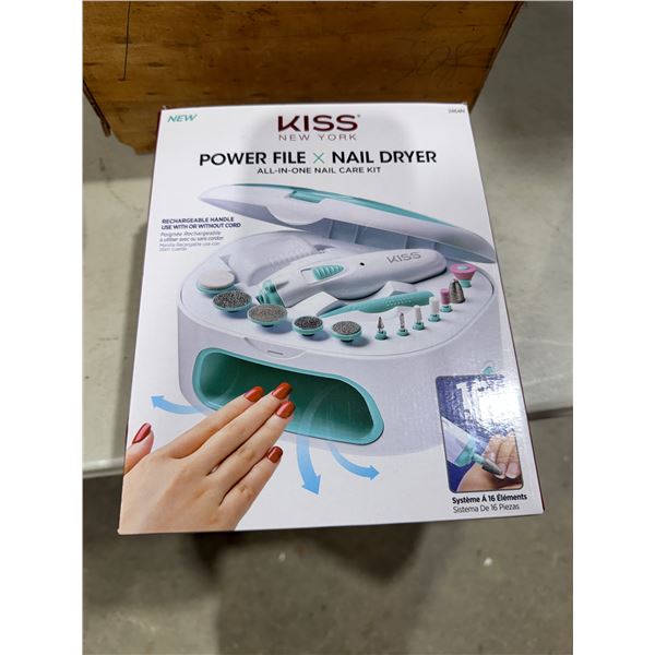 Power file nail dryer all in one nail kit