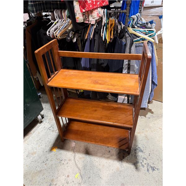 Folding shelf 27 1/2" x 11 1/2" x 38" tall