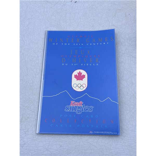 Olympic Winter games Kraft postcard collectibles