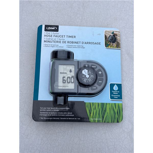 Hose faucet timer