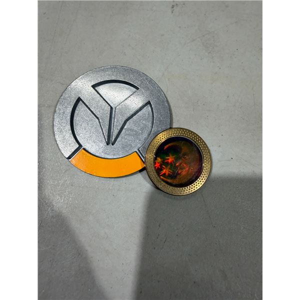 Vintage overwatch Blizz coin and pug slammer