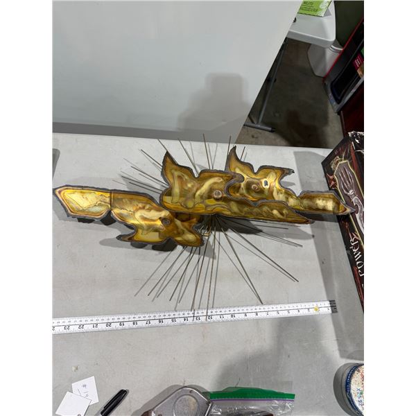 Vintage metal wall art