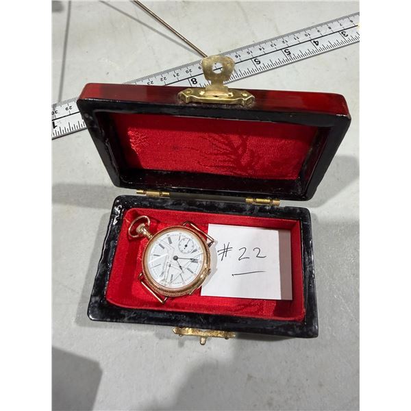 Antique watch works great broken crystal