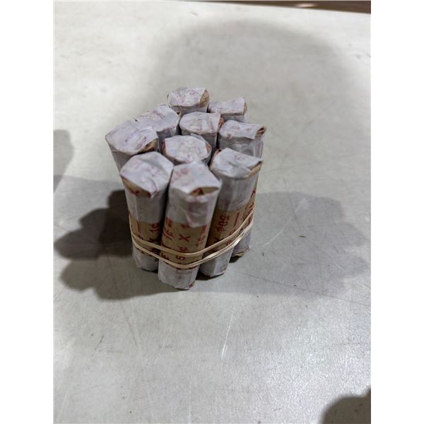 10 Rolls of pennies