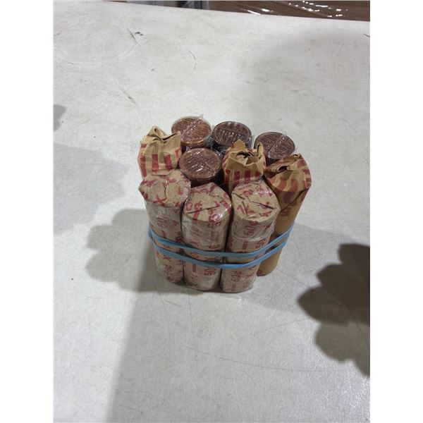 10 Rolls of pennies