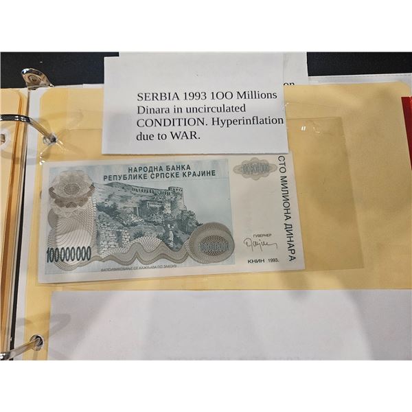 1993 Serbia 100 millions Dinara