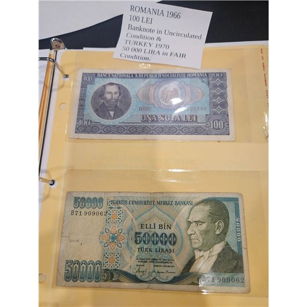 1966 Romania bank notes
