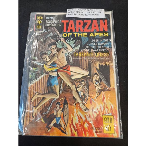 Oct 1977 DC "Tarzan of the Apes"